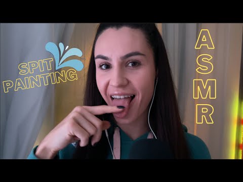 ASMR SPIT PAINTING + LENS LICKING 👅💦 INTENSE MOUTH SOUNDS