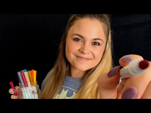 ASMR | Drawing On Your Face (Badly) For Fun (Soft Spoken)