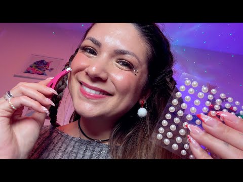 ASMR XMAS MAKEUP while you stay in bed (German)