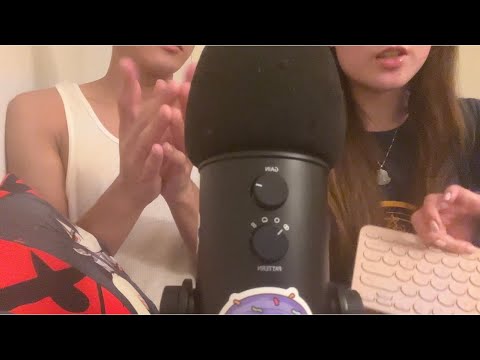 ASMR with 4 hands 🤲🏻🤌🏻🤏🏻