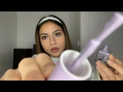 asmr - doing your nails in 1 minute (veryyy fasttttt)