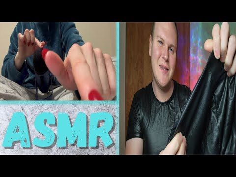 ASMR Slow & Relaxing Triggers Collab W/ Frosty Tips ASMR (Leather Sounds, Object Tapping, Gripping)