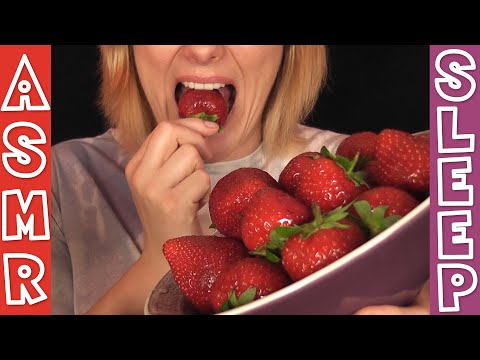 ASMR Eating Strawberries 🍓 | Awesome Juicy & Crunchy Sounds | Mukbang | ASMR Sleep