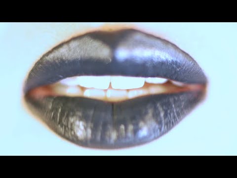 ASMR 4K Extreme Close Up Lips Part 4 Black Lipstick