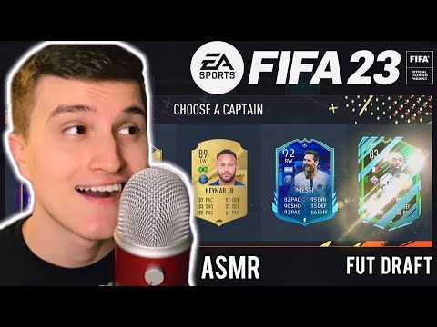 ASMR Gaming | Fifa 23 Fut Draft ⚽️ (controller sounds + gum chewing)