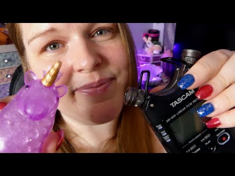 ASMR Mic Digging, Tapping | Orbeez Squishy | Mouth Sounds, Whispering