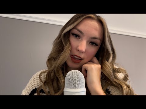 ASMR | my recent favorite triggers🫦 (face touching, lipgloss plumping, mouth sounds…)