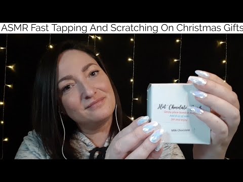 ASMR Fast Tapping And Scratching On Christmas Gifts/Channel Update
