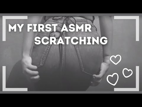 My first ASMR scratiching video  💓  ASMR scratching