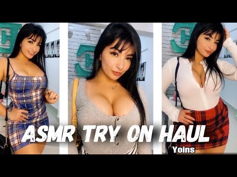 ASMR - Yoins Try On Haul - Try On Relaxing Haul Review ( Recebidos )