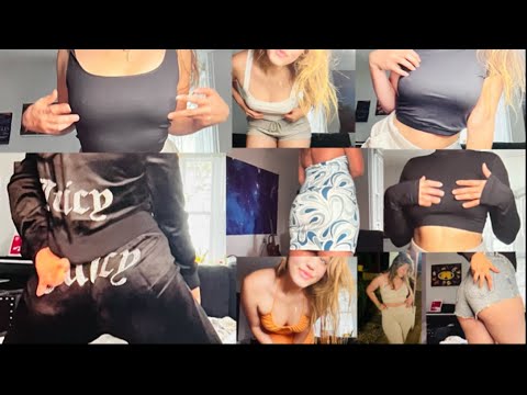 ASMR Try On Haul + Fabric Sounds