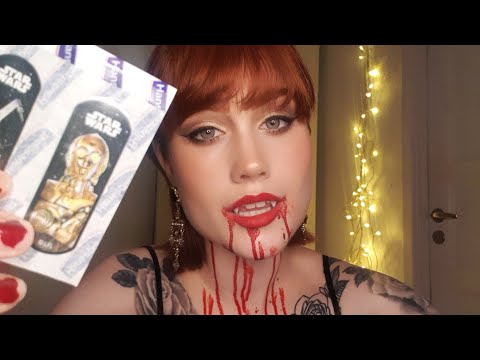 Vampire friend accidentally bites you[asmr] 😬🙈Taking care of you😚