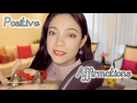 ASMR Calming Meditation & Positive Affirmations with Bell Sounds 🔔