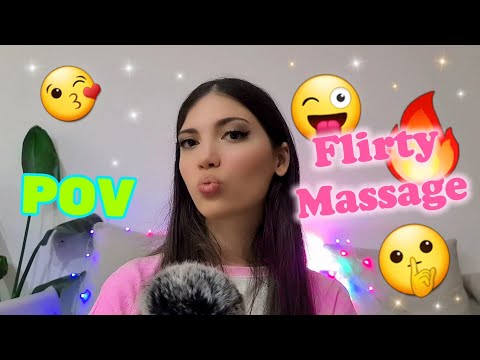 Flirty Girl Gives You a Massage with Kisses & Personal Attention