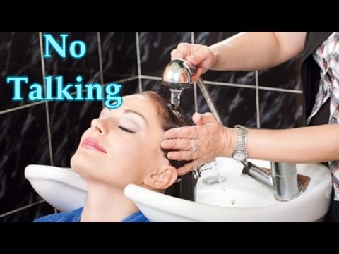 ASMR shampoo, scalp treatment, and blow dry *no talking*