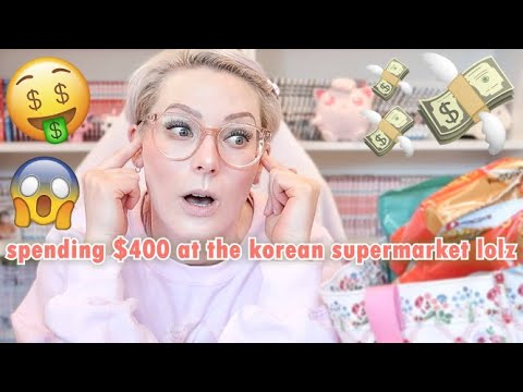 When You Get Too Excited and Spend $400 at the Korean Supermarket lolz my money 🤑💸💰👛