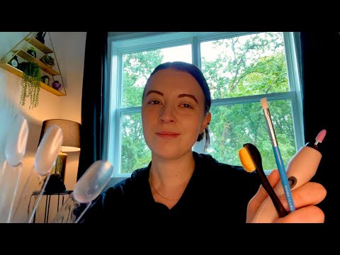 ASMR Manicure and Lashes for the Fall Formal Pt 3/3 (realistic sounds)