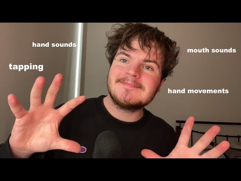 Fast & Aggressive ASMR Hand Sounds, Tapping, Mouth Sounds, Hand Movements!!