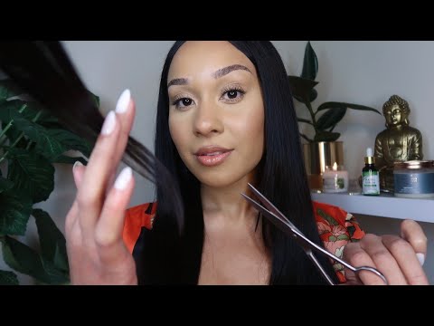 ASMR SLEEP INDUCING SPA SCALP DETOX AND HAIRCUT W/ REAL HAIR (PERSONAL ATTENTION)