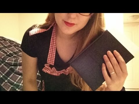 ASMR Waitress Role Play - Soft Spoken, Tapping,  Some Visual Triggers (hand / object movement)