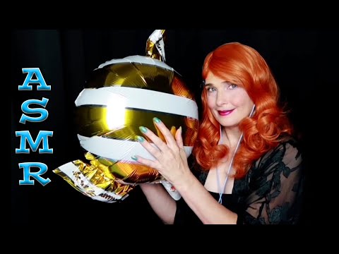 ASMR: Viewer Request - Inflating/Blowing Up/Popping Foil/Mylar Balloons
