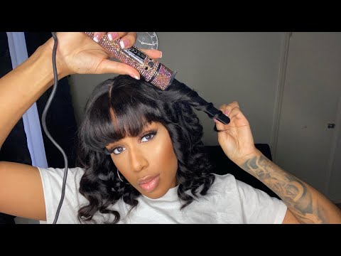 Hairstyling ASMR | Curl My Hair with Me (Whispers & White Noise)