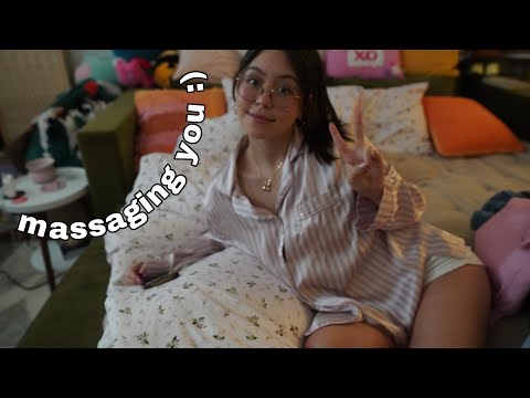 ASMR Massage Roleplay (Personal Attention, Fast Fabric Sounds, Rambles)