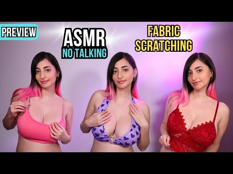 ASMR NO TALKING 🤫 3 Sexy Tops 👚 | FABRIC SCRATCHING SOUNDS 😍 | [PREVIEW MEMBERS] ❤️