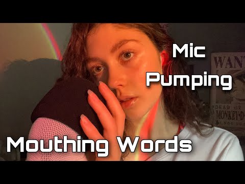 ASMR | Giving You a Head Massage with Mouth Sounds and Mouthing Words ( floofy mic cover )