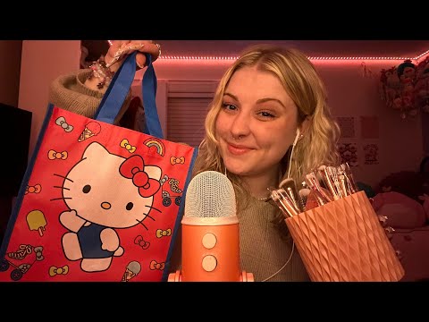 ASMR Show and Tell Haul from Amazon (+ some belated christmas gifts) Tapping, Rambling, Chill ✨💗🛍️