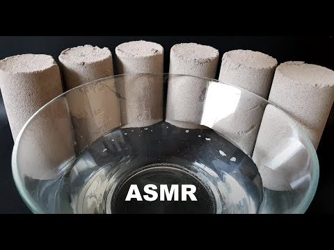 ASMR Crumbling Cement+Sand Cylinder in Water #268