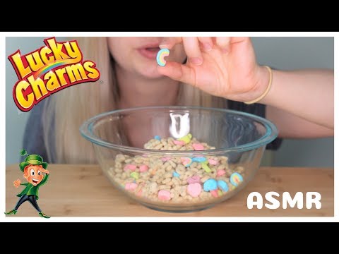 ASMR: Lucky 🍀 Charms Cereal *Eating Sounds* 먹방