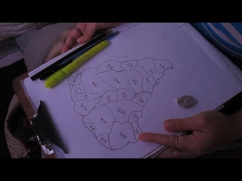 [ASMR] Desenhando o mapa do Brasil - Sons relaxantes pra você dormir rápido