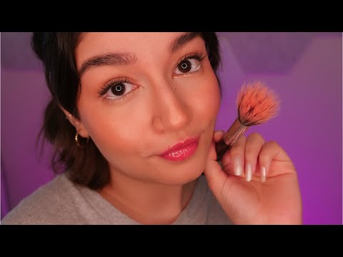ASMR Doing Our Makeup: Soothing & Relaxing Sounds (Tapping, Personal Attention, Whispering, etc.)