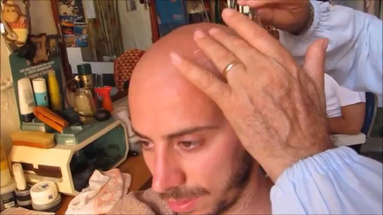 Headshave with deep relaxing voice - ASMR Barber