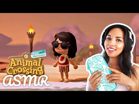 ASMR Francais 🌳 Let's play Animal Crossing (Visite mon île paradisiaque)