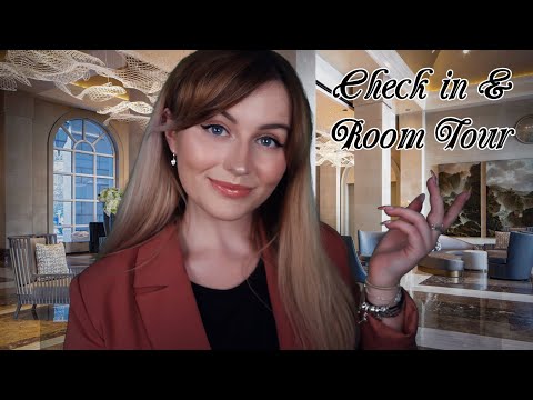 [ASMR] Hotel Check-in and Room Tour - Layered Sounds & Visual ASMR
