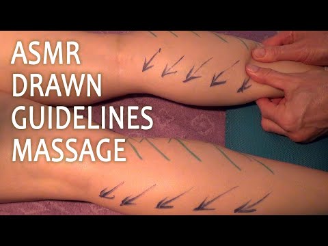 ASMR Massage by Scheme, Drawing on Back and Legs