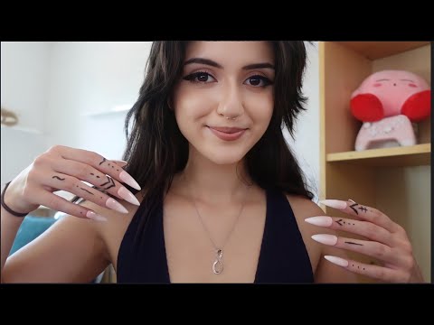 That Girl With Long Nails Scratches Your Face / ASMR Relaxing Personal Attention *scratch scratch*