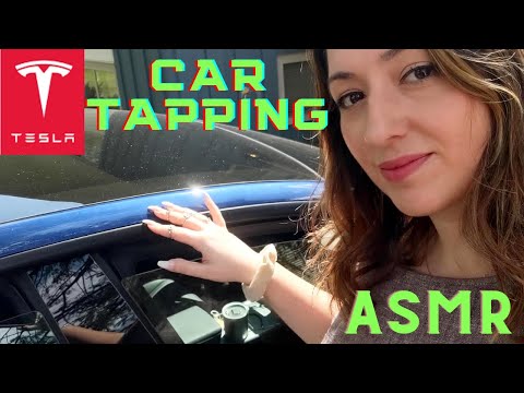 TESLA ARABADA ASMR Türkçe | Araba Tıkırtı Sesleri | Car Tapping | TESLA MODEL 3 (Fısıltılı)