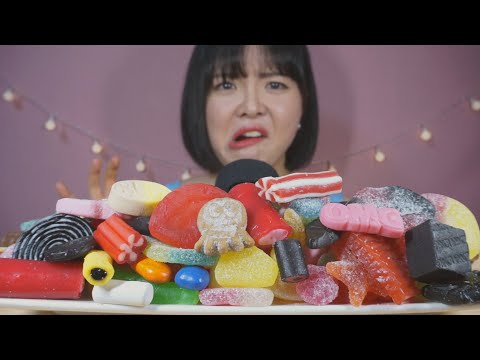 [Eng/한 ASMR] Swedish Candy 스웨디시 젤리 이팅사운드 Candy Eating Soundsㅣスウェーデンのゼリー食い