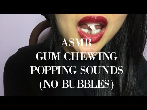 ASMR Gum Crackling Chewing  Mouth Sounds (No Bubbles) | SAS-ASMR