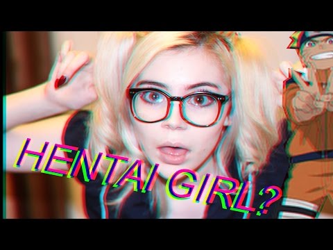 HENTAI BABE TRIES WEEB FOOD (asmr eating and sounds)