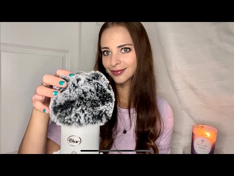 ASMR| Classic Whisper/Ramble with Classic Triggers (lots of mic scratching and hand movements)