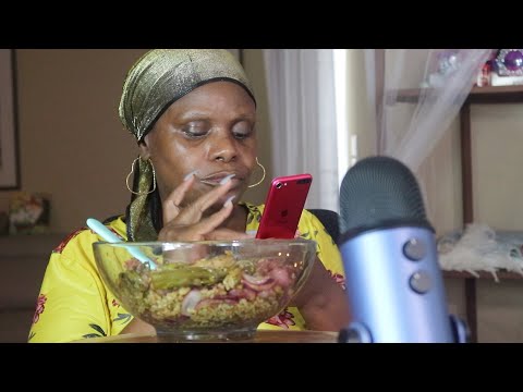 My iPod Was Ringing Last Night | Chicken Broccoli Fried Rice ASMR EATING SOUNDS