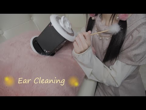 ASMR◇シンプルで優しい耳かき・梵天：Gentle Ear Cleaning・Fluffy Ear Pick◇No Talking