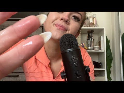 ASMR| Inaudibly Spit Painting On You| Light Mouth Sounds/ Clicks for sleep