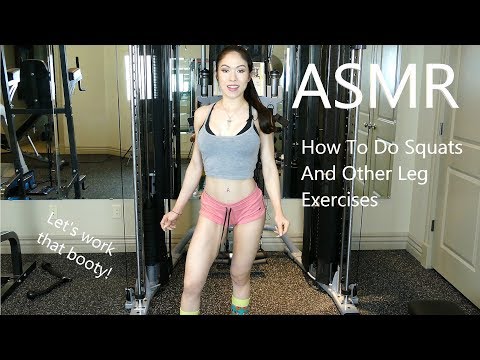 ASMR: How to do squats and leg exercises - Let's work that booty!