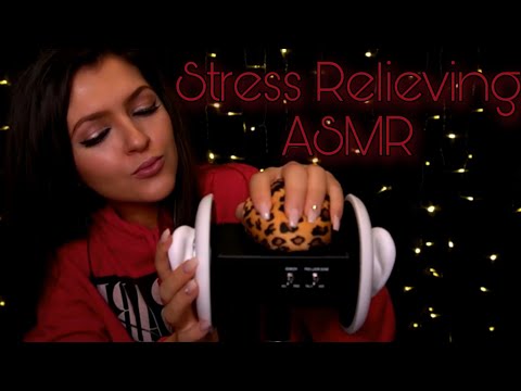 The Perfect ASMR for Sleep~ squishing stress ball, brush sounds, ear massage w/ fabric