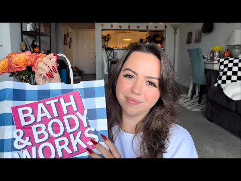ASMR Bath & Body Works Haul 💜 | Candle Triggers | Tapping, Scratching, Tracing, and Whispering ☺️